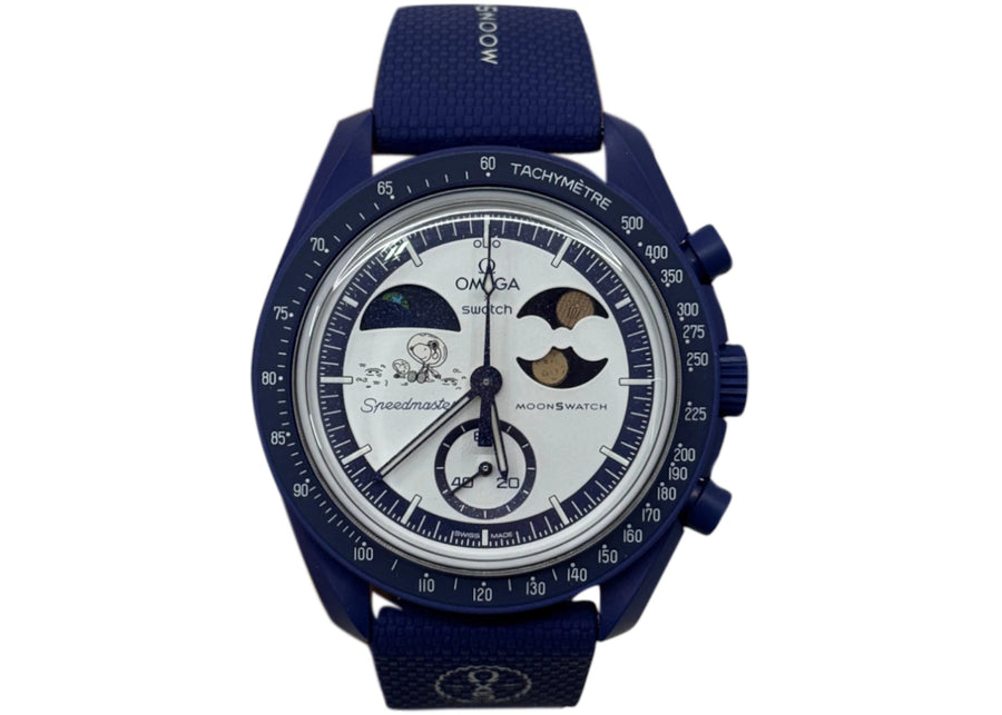 Swatch x Omega Bioceramic Moonswatch Mission To Earthphase Moonshine Snoopy Gold (Lune du Maïs) SO33N702L