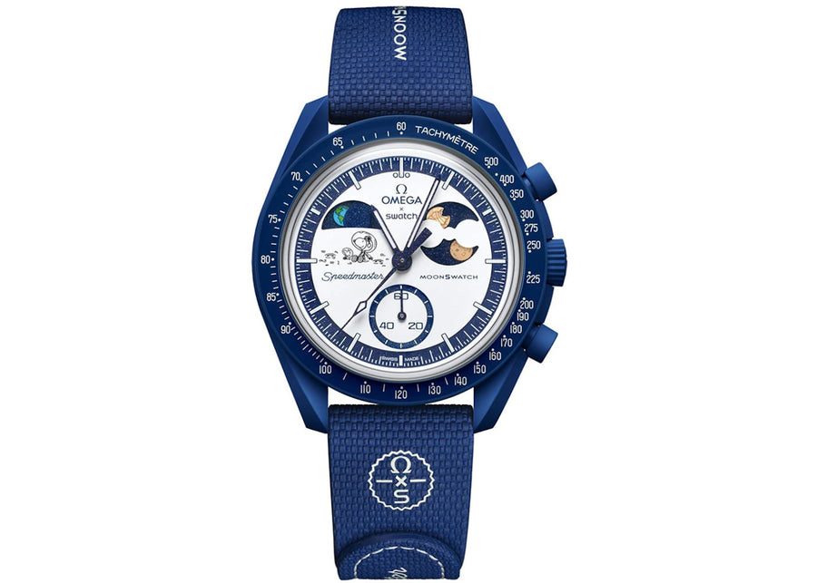 Swatch x Omega Bioceramic Moonswatch Mission To Earthphase Snoopy Or (Lune du Castor) SO33N704L