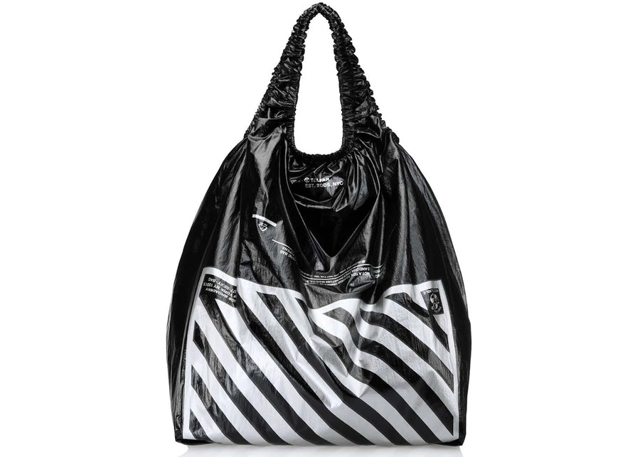 Telfar Jumbo Liquor Store Plastic Bag Black