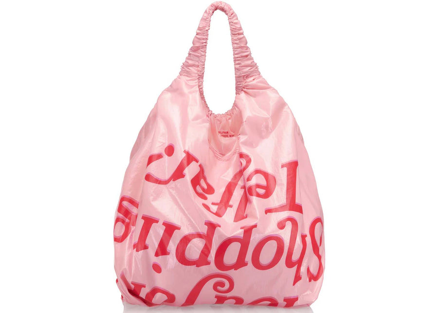 Telfar Jumbo Thank You Plastic Bag Pink