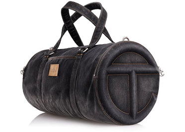 Telfar Large Denim Duffle Black