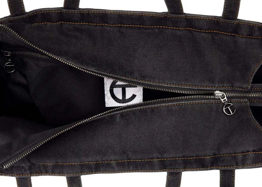 Telfar Large Shopping Bag Distressed Black