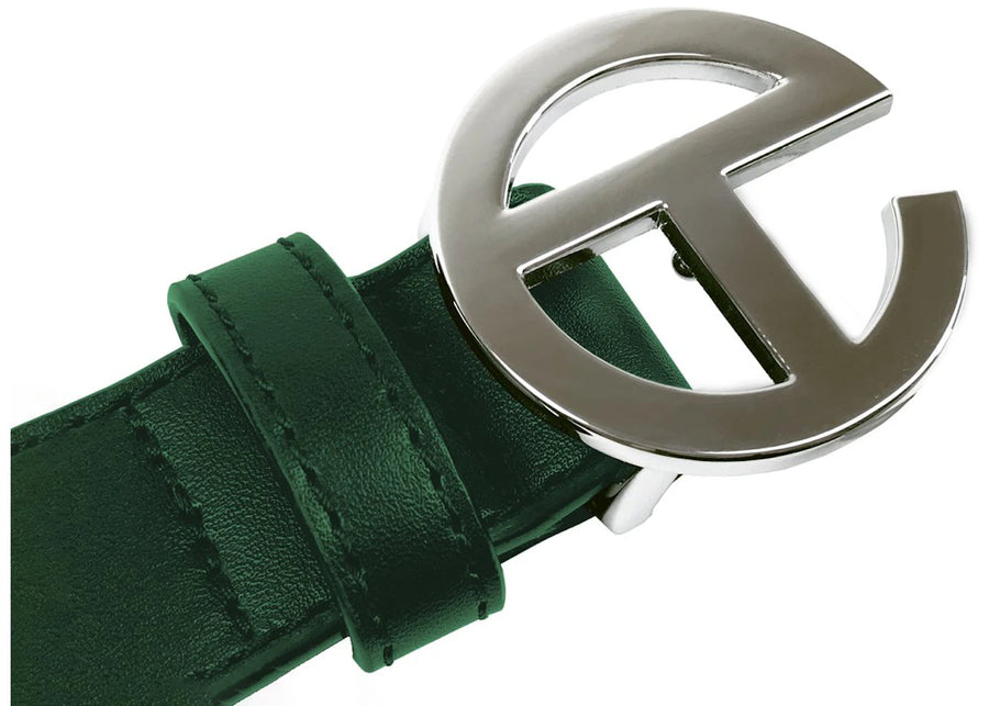 Telfar Logo Belt Dark Olive
