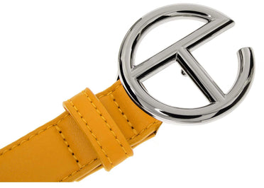 Telfar Logo Belt Mustard