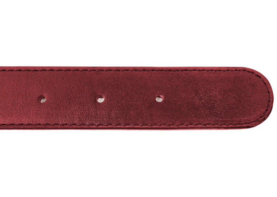 Telfar Logo Belt Oxblood