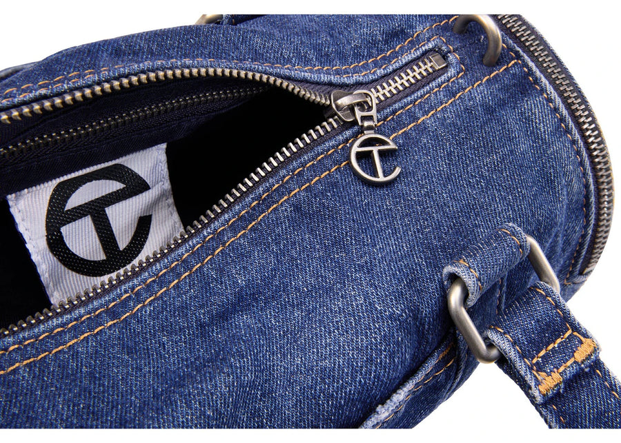 Telfar Medium Denim Duffle Blue