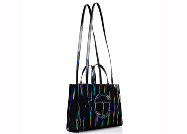 Telfar Medium Shopping Bag Black Rainbow