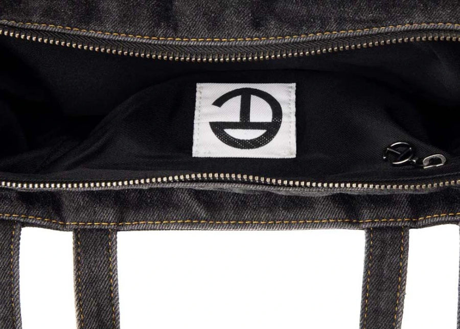 Sac cabas Telfar moyen, noir vieilli