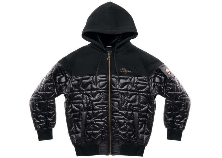 Sweat à capuche matelassé Telfar Moose Knuckles x Telfar noir