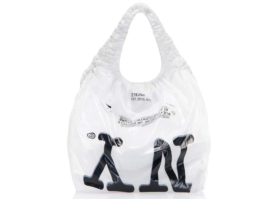 Telfar Regular New York Plastic Bag White