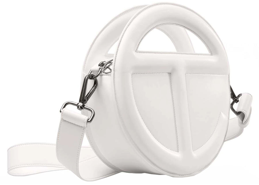 Telfar Round Circle Bag White