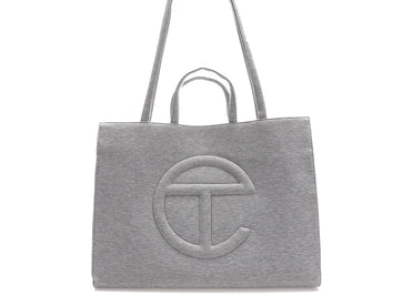 Sac cabas Telfar x UGG en polaire, grand modèle, gris chiné