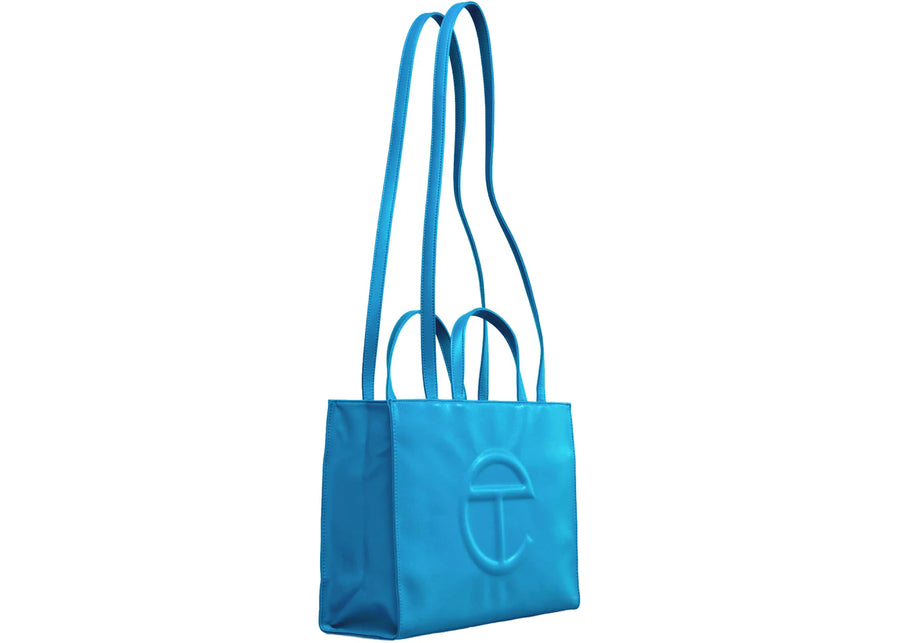 Sac cabas Telfar moyen, cyan