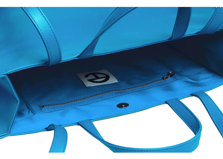 Sac cabas Telfar moyen, cyan