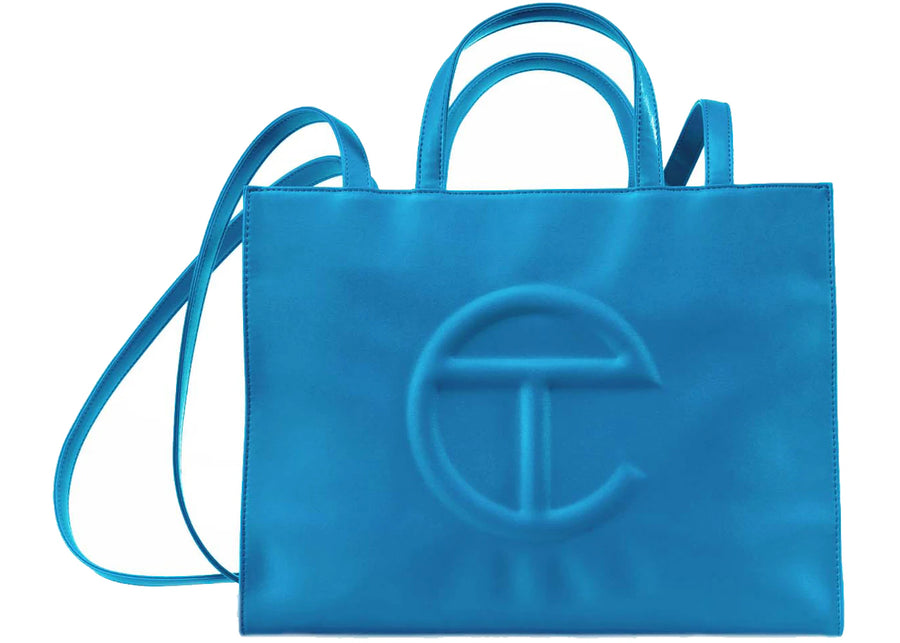 Sac cabas Telfar moyen, cyan