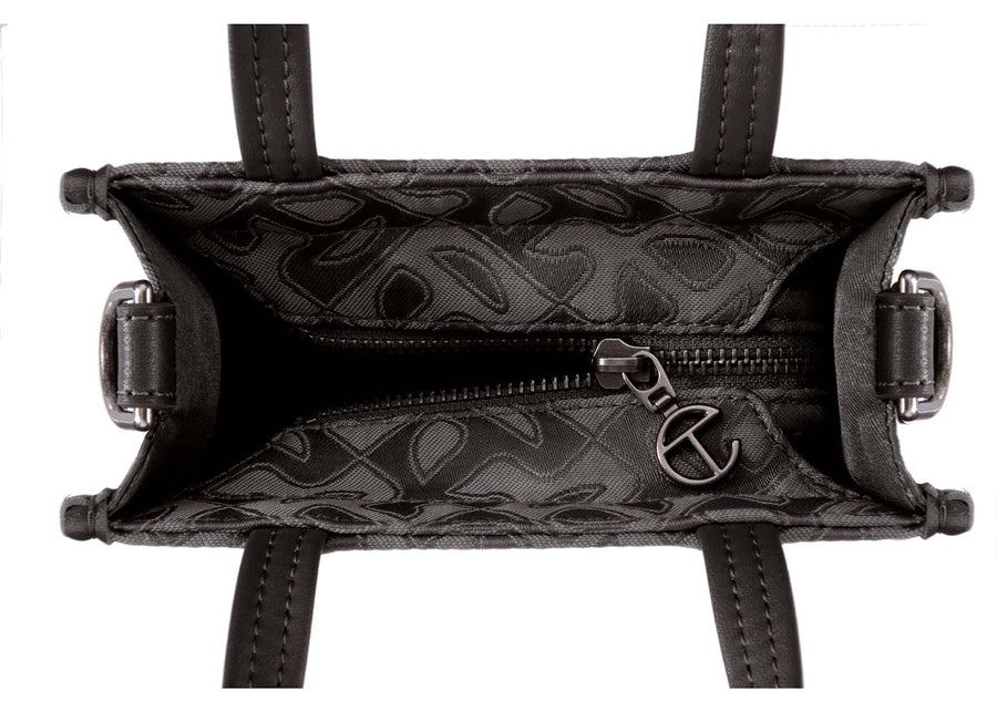 Telfar Small Jacquard Shopper Black Monogram