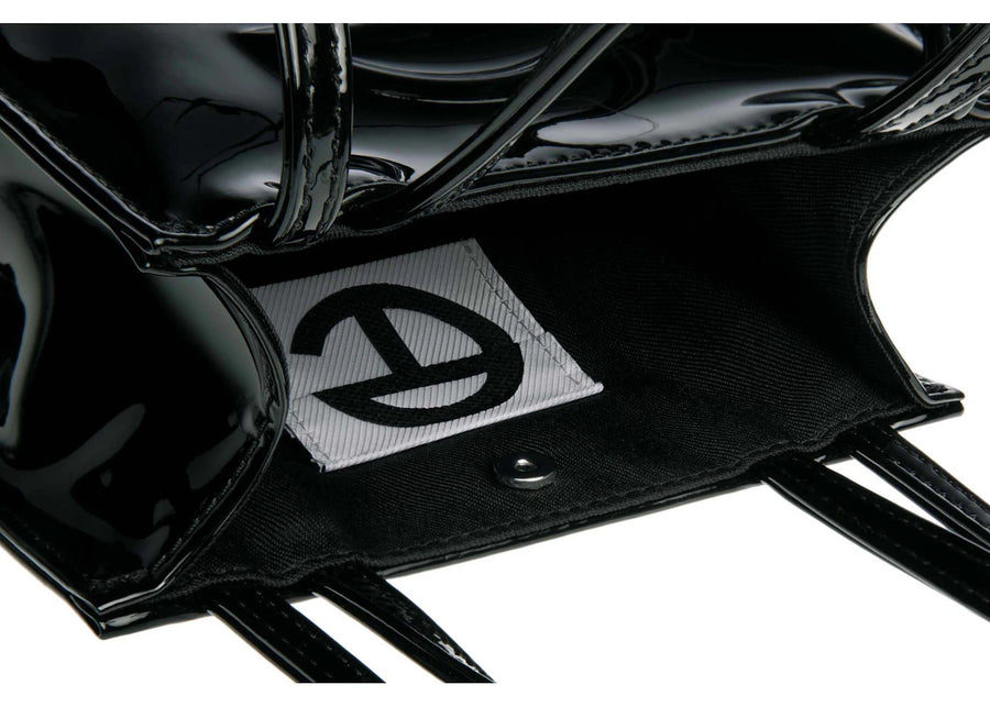 Telfar Small Patent Shopping Bag Black