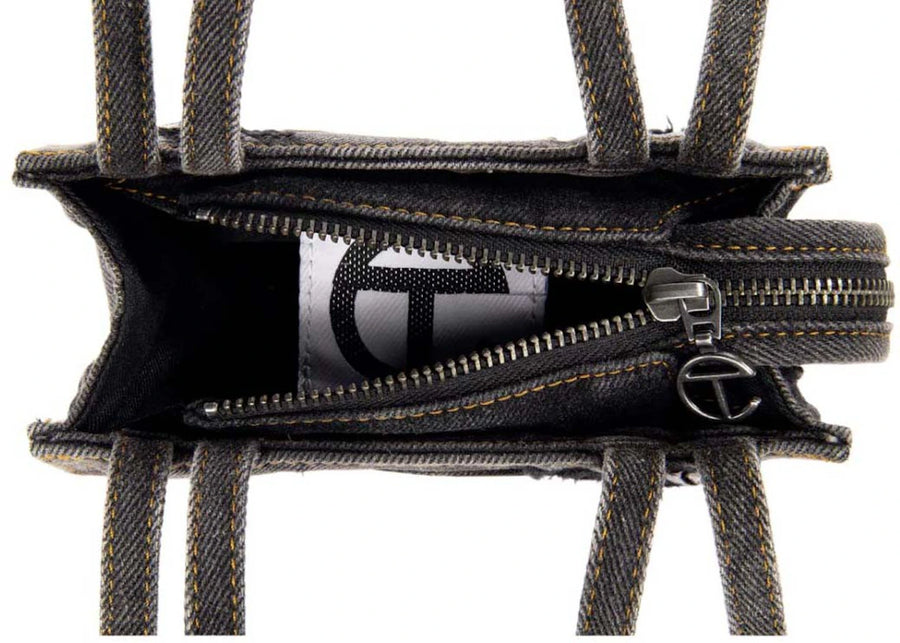 Telfar Small Shopping Bag Distressed Black