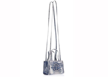 Telfar Small Shopping Bag Distressed Blue
