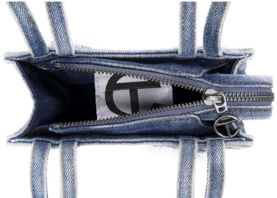 Telfar Small Shopping Bag Distressed Blue