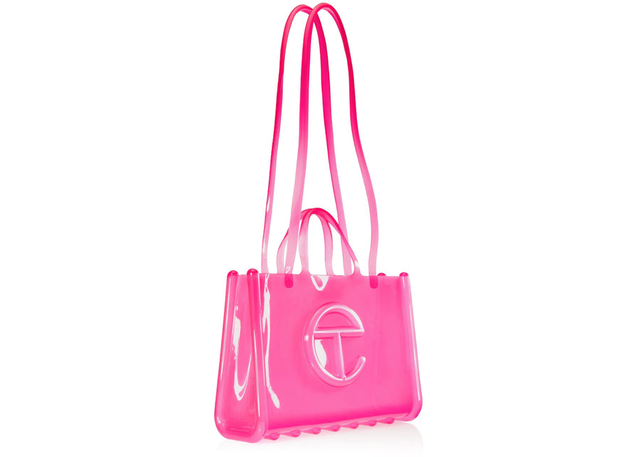 Telfar x Melissa Grand sac cabas Jelly rose transparent