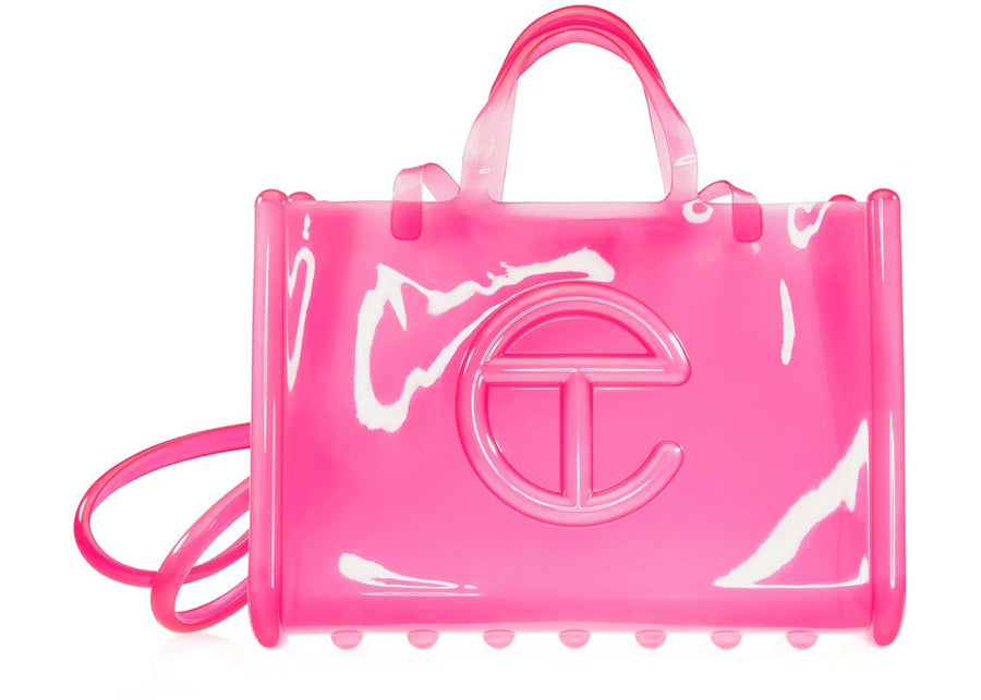 Telfar x Melissa Grand sac cabas Jelly rose transparent