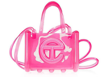 Telfar x Melissa Petit sac Jelly Shopper rose transparent