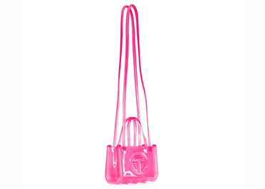 Telfar x Melissa Petit sac Jelly Shopper rose transparent