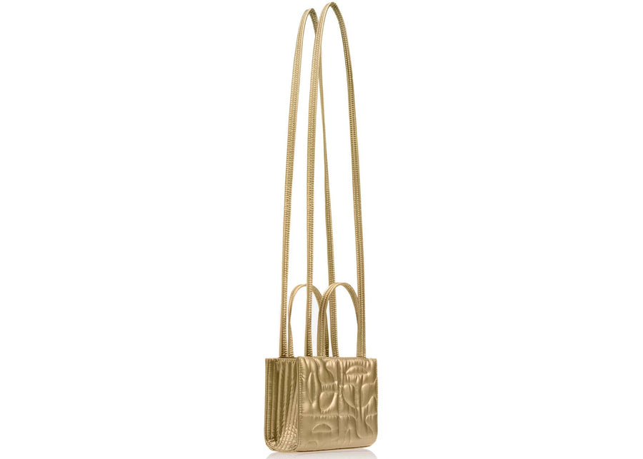 Sac cabas matelassé Telfar x Moose Knuckles, petit modèle, couleur or