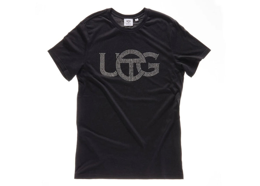 T-shirt noir Telfar x UGG à logo cristal