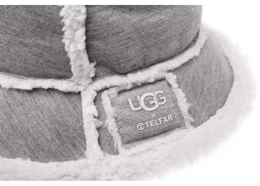 Telfar x UGG Fleece Bucket Hat Heather Grey