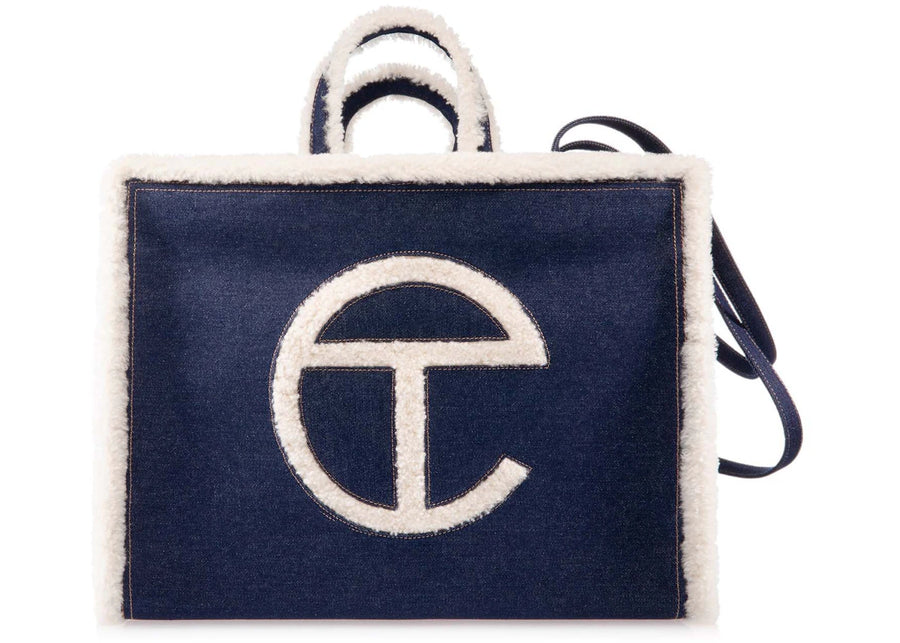Sac cabas Telfar x UGG en denim grand format