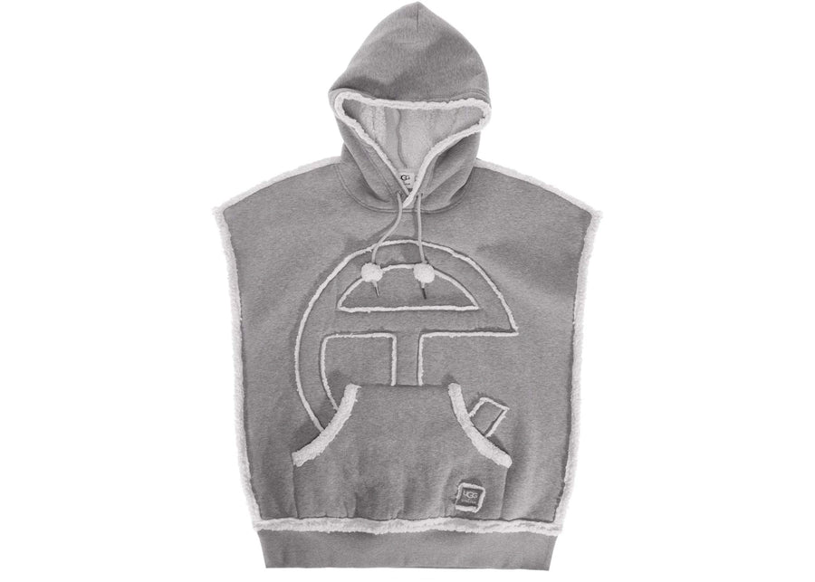Sweat à capuche Telfar x UGG sans côtés, gris chiné