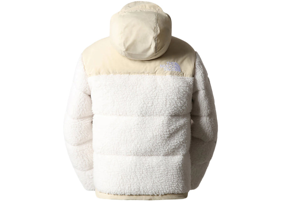 The North Face High Pile 600 Fill Recycled Waterfowl Down Nuptse Jacket Gardenia White-Gravel