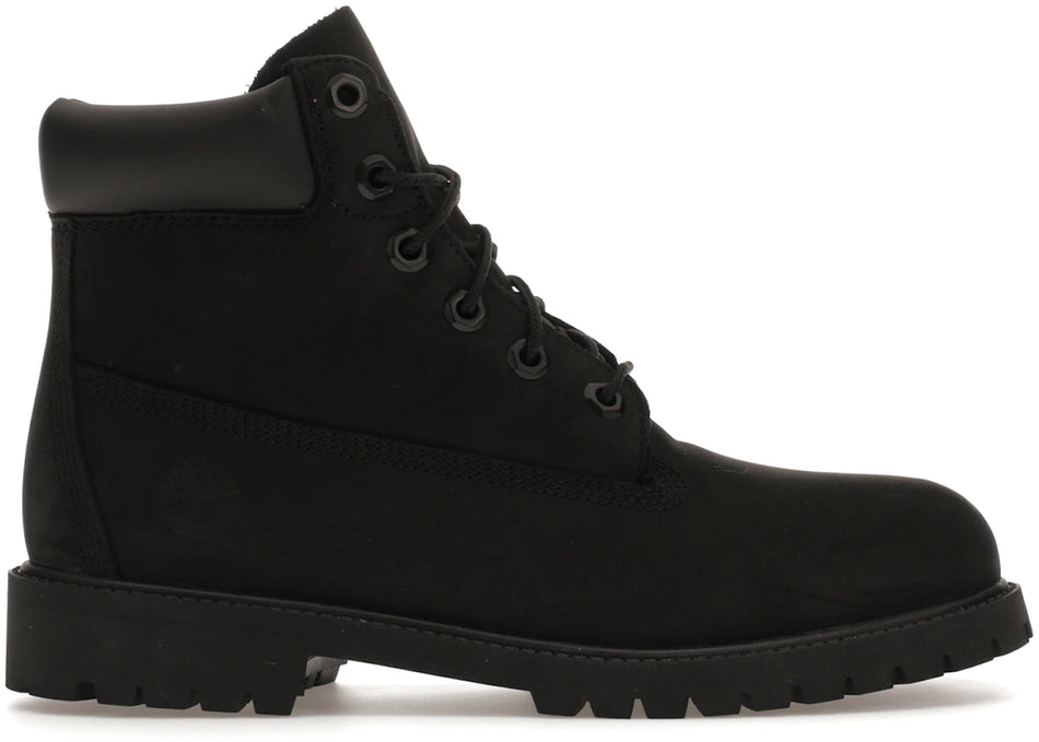 Timberland 6" Premium Boot Black Nubuck (GS)