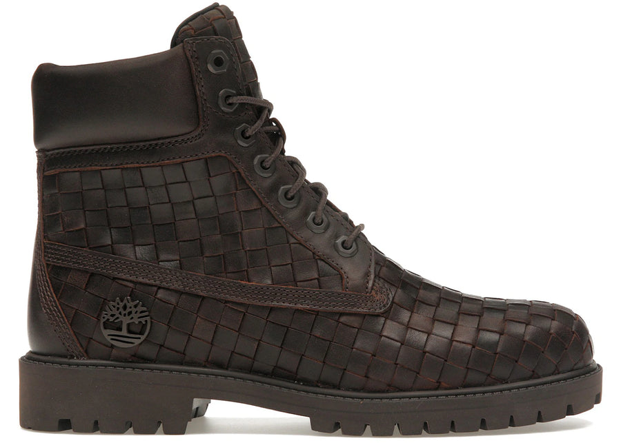 Bottes Timberland Premium 6" tissées marron foncé