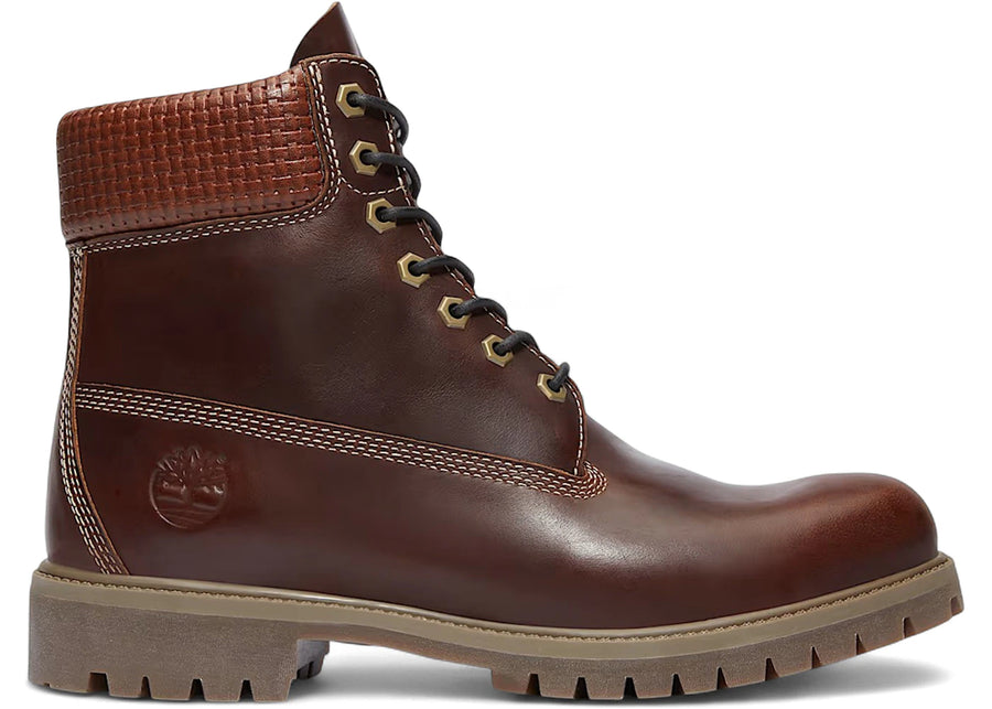 Bottes Timberland Premium imperméables 6" marron pleine fleur noires