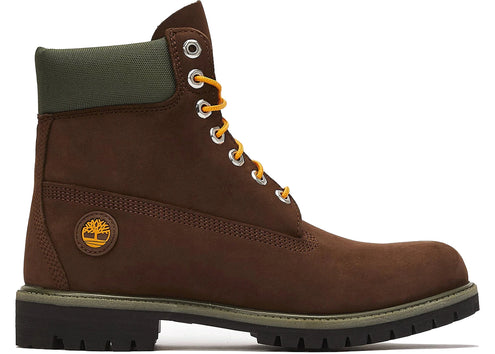 Timberland 6" Premium Waterproof Boot Dark Brown Green