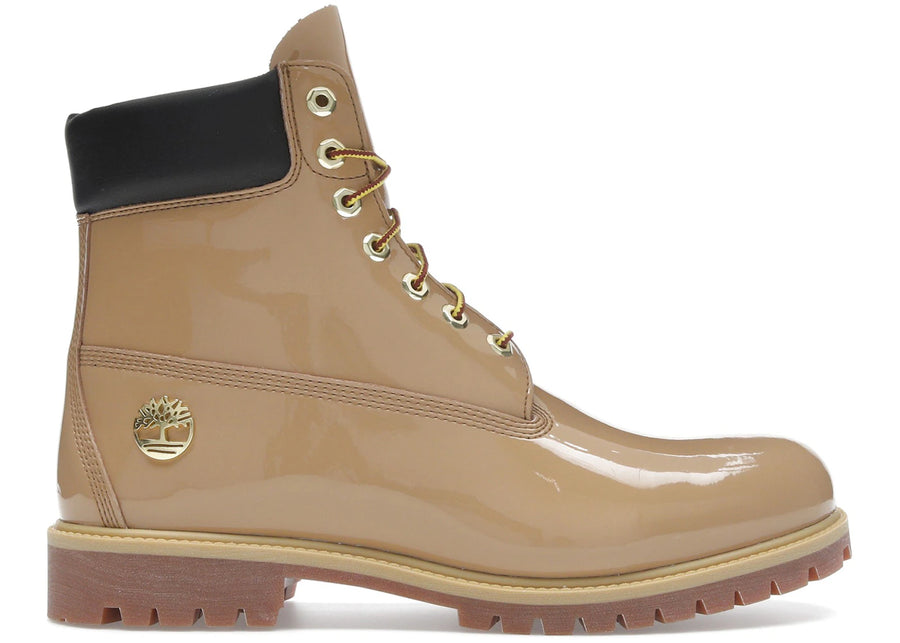 Bottes Timberland Premium imperméables vernies 6" couleur blé foncé