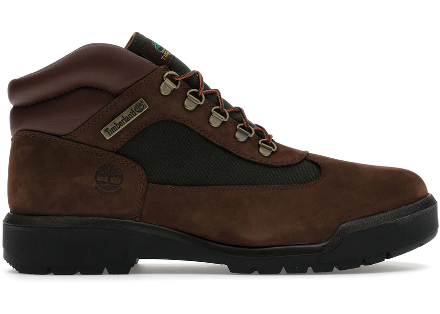 Bottes Timberland Field Boot mi-hautes à lacets imperméables couleur chocolat