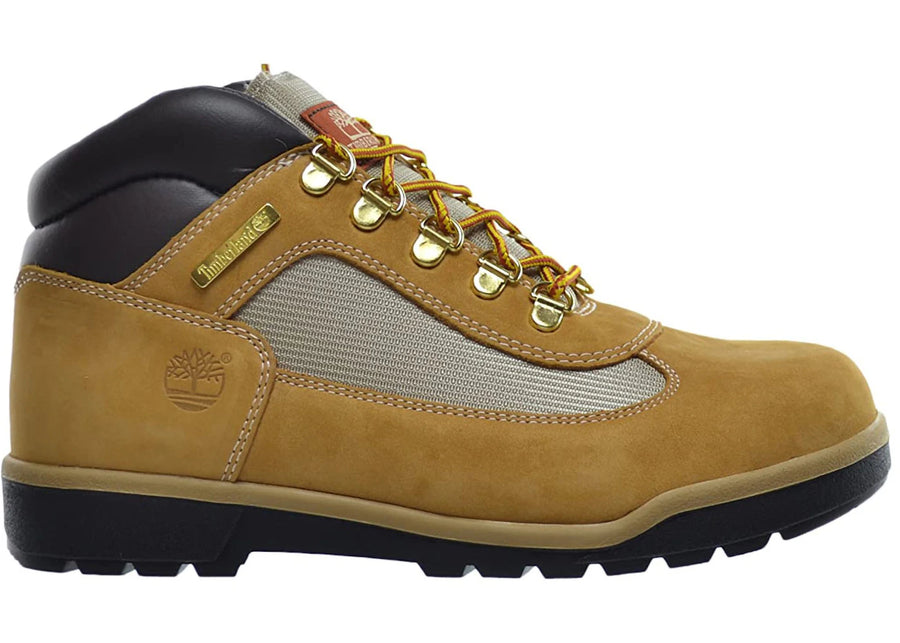 Bottes Timberland Field Boot mi-hautes à lacets couleur blé (GS)
