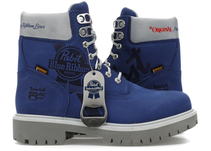 Bottes de travail Timberland PRO 6" à bout souple, en nubuck bleu Pabst Blue Ribbon
