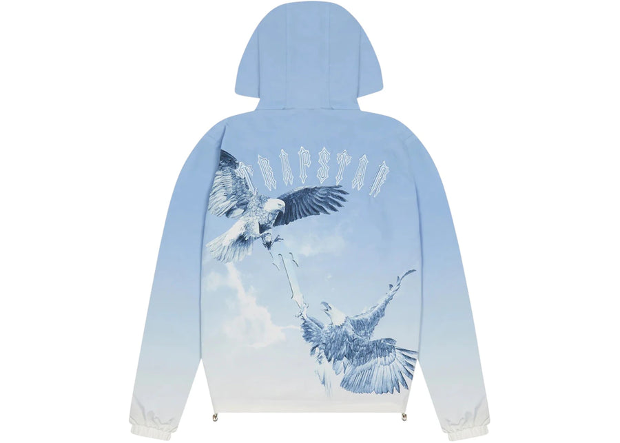 Veste coupe-vent zippée Trapstar Flying Birds bleue