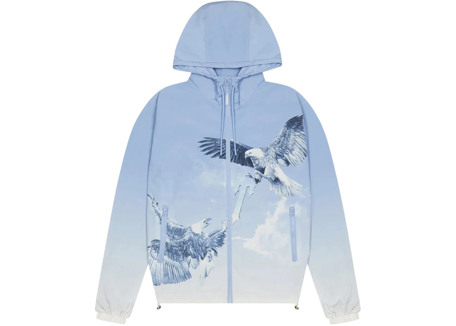 Veste coupe-vent zippée Trapstar Flying Birds bleue