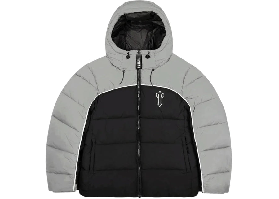 Doudoune Trapstar Irongate Arch Piping noire/grise