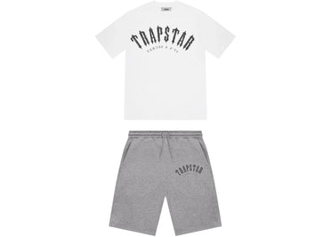 Trapstar Irongate Camo Print Shorts Set White/Grey