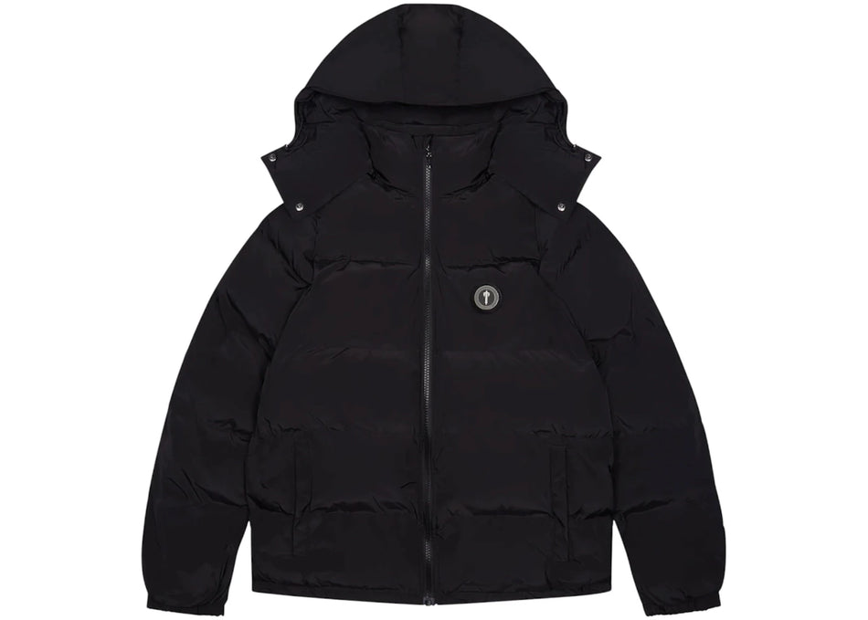 Trapstar Irongate Detachable Hooded Puffer Jacket Black