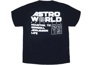 T-shirt noir Travis Scott Astrofest Staff 2019