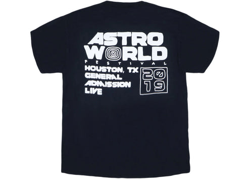 Travis Scott Astrofest Staff 2019 Tee Black