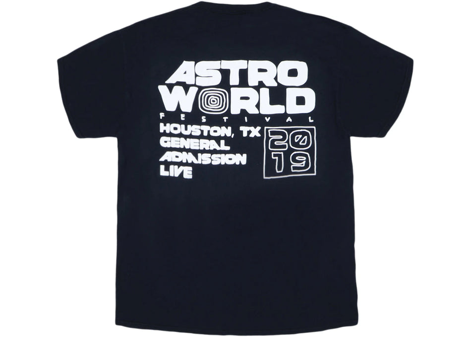 Travis Scott Astrofest Staff 2019 Tee Black